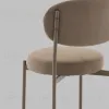 Стул Полубарный Бриф DD велюр капучино каркас капучино муар УТ000041511 - 8