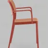 Стул Yona пластиковый с подлокотниками красный УТ000040844 - 4