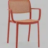Стул Yona пластиковый с подлокотниками красный УТ000040844 - 2