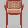 Стул Yona пластиковый с подлокотниками красный УТ000040844 - 5
