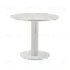 Стол круглый Терралино D90 верх керамика белый матовый, основание металл белый УТ000041595 - 1