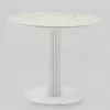 Стол круглый Терралино D90 верх керамика белый матовый, основание металл белый УТ000041595 - 3