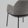Стул с подлокотниками Кози new ткань букле тёмно-серый УТ000040878 - 7