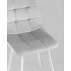 Стул Chilly велюр серебристый белые ножки УТ000039636 - 10