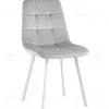 Стул Chilly велюр серебристый белые ножки УТ000039636 - 1