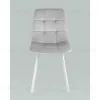 Стул Chilly велюр серебристый белые ножки УТ000039636 - 5