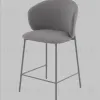 Стул полубарный Блейз велюр серый, каркас серый УТ000041395 - 4