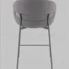 Стул полубарный Блейз велюр серый, каркас серый УТ000041395 - 6