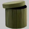Пуф складной с ящиком Store Round травяной УТ000040152 - 3