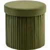 Пуф складной с ящиком Store Round травяной УТ000040152 - 1