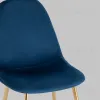 Стул Валенсия SN велюр темно-синий золотые ножки УТ000039614 - 10
