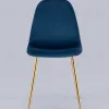 Стул Валенсия SN велюр темно-синий золотые ножки УТ000039614 - 6