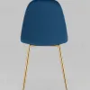 Стул Валенсия SN велюр темно-синий золотые ножки УТ000039614 - 7