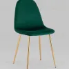 Стул Валенсия SN, велюр зеленый золотые ножки УТ000039612 - 2