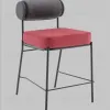 Стул полубарный Ponpoun тёмно-серый бордо УТ000040470 - 2