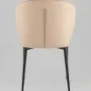 Стул обеденный Deia кремовая экокожа черные ножки УТ000040334 - 5