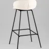 Стул барный Nita букле молочный УТ000040261 - 7