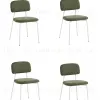 Стул Chao зеленый белые ножки 4 шт. УТ000040813 - 1