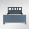 2.08.04.060.16 САГА кровать двойная 140х200 темно-бирюзовая/ясень 2.08.04.060.16 - 2