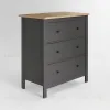 2.08.02.020.15 САГА комод 3 ящика серый/ясень 2.08.02.020.15 - 1