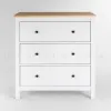 2.08.02.020.14 САГА комод 3 ящика белый/ясень 2.08.02.020.14 - 2