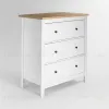 2.08.02.020.14 САГА комод 3 ящика белый/ясень 2.08.02.020.14 - 1