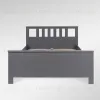 2.08.04.070.4 САГА кровать двойная 160х200 серая 2.08.04.070.4 - 2
