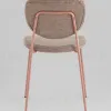 Стул обеденный Gigi шенилл коричневый розовые ножки УТ000039033 - 5