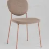 Стул обеденный Gigi шенилл коричневый розовые ножки УТ000039033 - 2