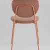 Стул обеденный Gigi коричневый букле розовые ножки УТ000039037 - 7