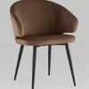 Стул с подлокотниками Codo велюр коричневый УТ000039138 - 1