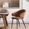 Стул с подлокотниками Codo велюр коричневый УТ000039138 - 2