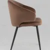 Стул с подлокотниками Codo велюр коричневый УТ000039138 - 5