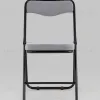 Складной стул Джонни велюр серый каркас черный матовый УТ000038735 - 3