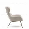 Belina Кресло из бежевой синели и стали с белой отделкой 178030 - 2