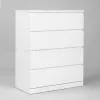 Комод Варма 4 с четырьмя выдвижными ящиками, цвет белый S00234 - 1