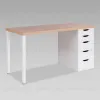 Стол письменный Ингар 2/5Т 140x75x55, дуб беленый/белый S00906 - 1