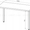 Стол письменный Ингар 1/ТТ 120x75x55, дуб беленый/белый S00890 - 3