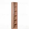 Стеллаж Варма 40, высокий узкий с шестью полками, цвет дуб белёный S00340 - 1