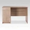 Стол КАСТОР письменный с одной тумбой и одним ящиком, цвет Дуб Сонома 2.03.06.030.3 - 2