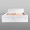 Кровать СИРИУС  двухспальная с ортопедическим основанием 160х200, цвет белый 2.02.04.200.1 - 2