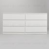 Комод МАЛЬТА длинный с шестью выдвижными ящиками, цвет белый 2.05.02.060.1 - 2