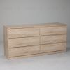 Комод МАЛЬТА длинный с шестью выдвижными ящиками, цвет Дуб Сонома 2.05.02.060.3 - 1