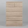 Комод МАЛЬТА высокий с шестью выдвижными ящиками, цвет Дуб Сонома 2.05.02.100.3 - 2
