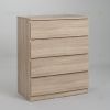 Комод МАЛЬТА высокий с четырьмя выдвижными ящиками, цвет Дуб Сонома 2.05.02.070.3 - 1