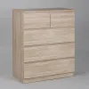 Комод МАЛЬТА высокий с пятью выдвижными ящиками, цвет Дуб Сонома 2.05.02.080.3 - 1