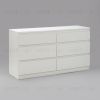 Комод КАСТОР длинный с шестью выдвижными ящиками, цвет белый 2.03.02.080.1 - 1