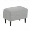Пуф Киркас светло-серый, ткань рогожка KIRPUF MA90 - 2