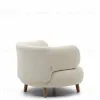 Luisa Кресло из белого флиса с ножками из массива бука 174958 - 7