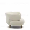 Luisa Кресло из белого флиса с ножками из массива бука 174958 - 5